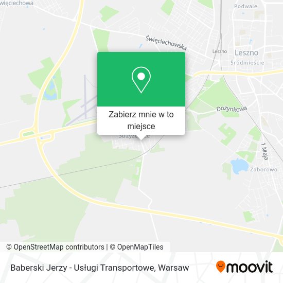 Mapa Baberski Jerzy - Usługi Transportowe