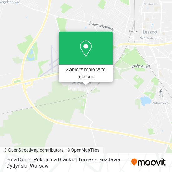 Mapa Eura Doner Pokoje na Brackiej Tomasz Gozdawa Dydyński