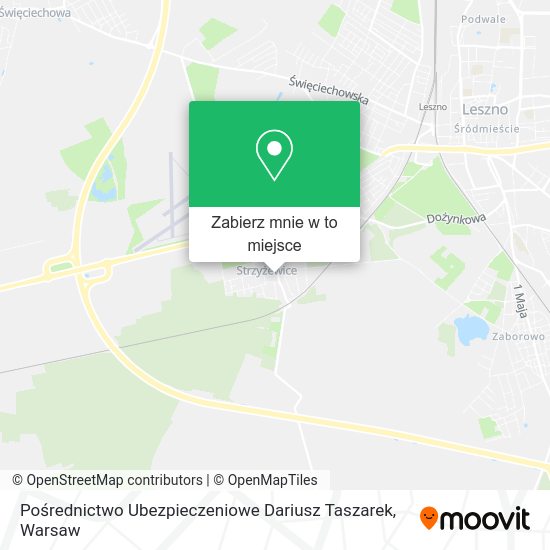 Mapa Pośrednictwo Ubezpieczeniowe Dariusz Taszarek