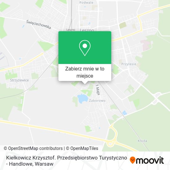 Mapa Kiełkowicz Krzysztof. Przedsiębiorstwo Turystyczno - Handlowe