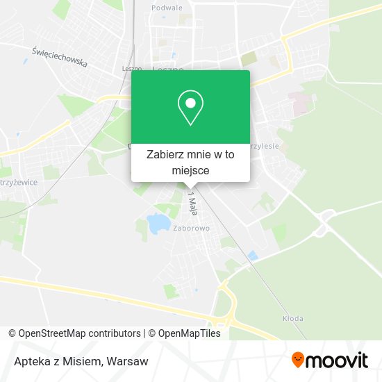 Mapa Apteka z Misiem