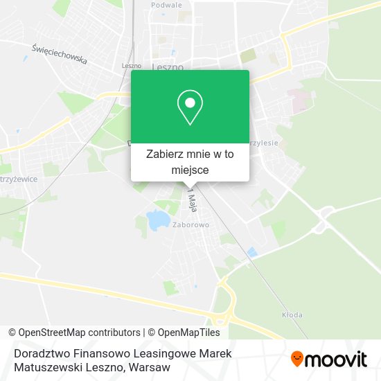 Mapa Doradztwo Finansowo Leasingowe Marek Matuszewski Leszno