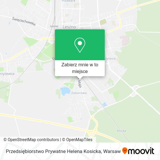 Mapa Przedsiębiorstwo Prywatne Helena Kosicka