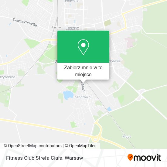 Mapa Fitness Club Strefa Ciała