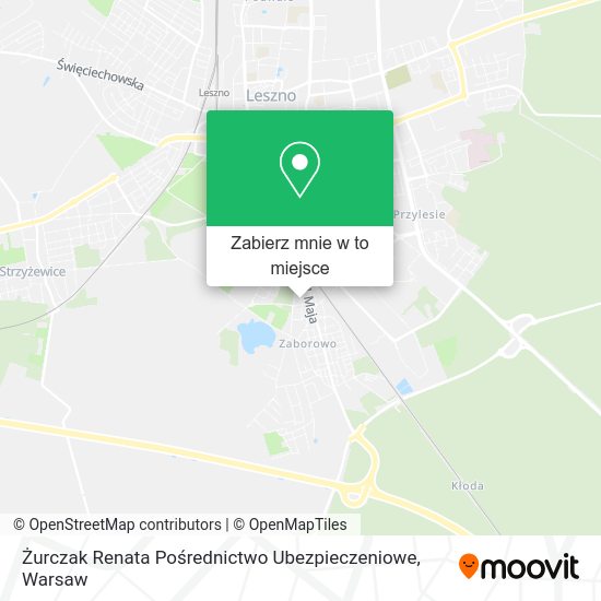 Mapa Żurczak Renata Pośrednictwo Ubezpieczeniowe