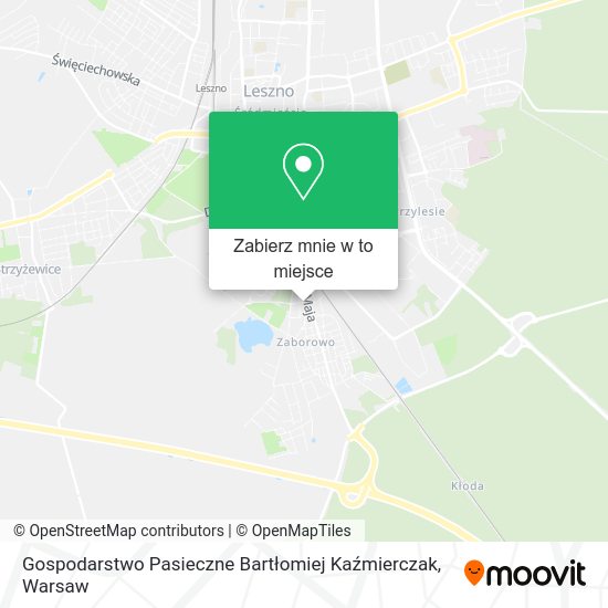 Mapa Gospodarstwo Pasieczne Bartłomiej Kaźmierczak