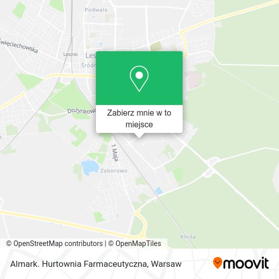 Mapa Almark. Hurtownia Farmaceutyczna