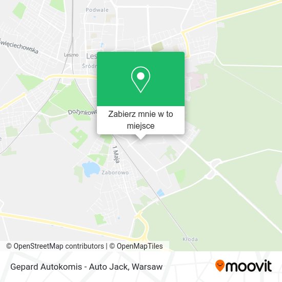 Mapa Gepard Autokomis - Auto Jack