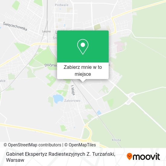 Mapa Gabinet Ekspertyz Radiestezyjnych Z. Turzański