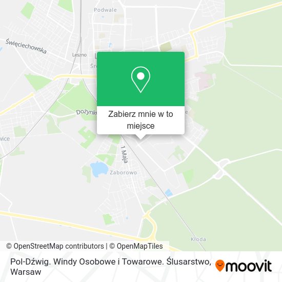 Mapa Pol-Dźwig. Windy Osobowe i Towarowe. Ślusarstwo