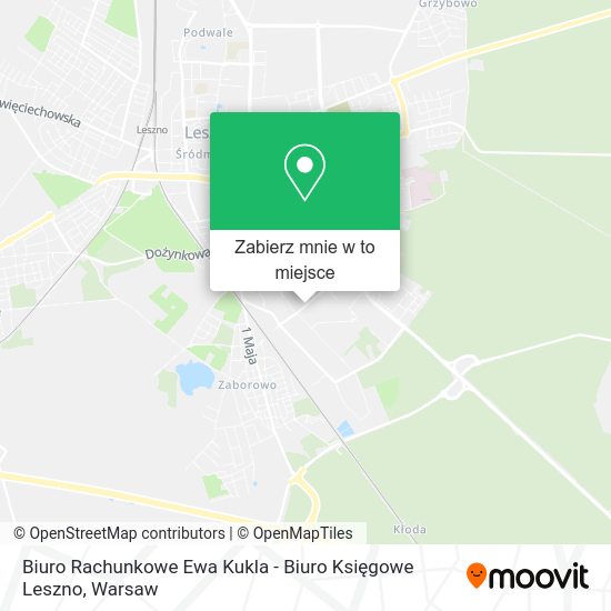 Mapa Biuro Rachunkowe Ewa Kukla - Biuro Księgowe Leszno