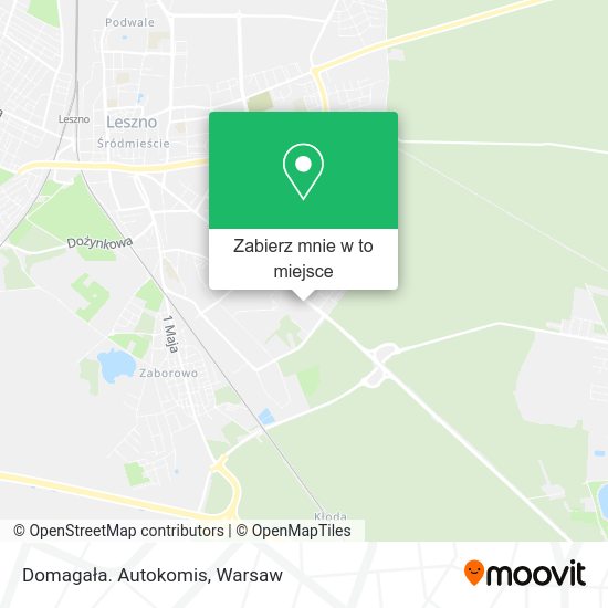 Mapa Domagała. Autokomis