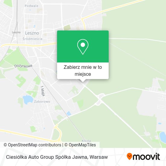 Mapa Ciesiółka Auto Group Spółka Jawna