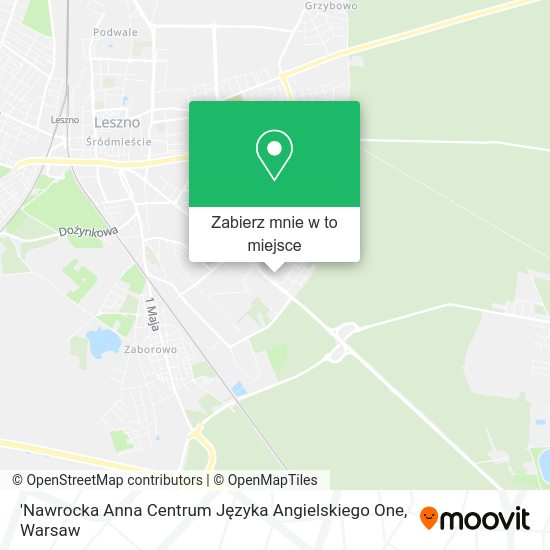 Mapa 'Nawrocka Anna Centrum Języka Angielskiego One