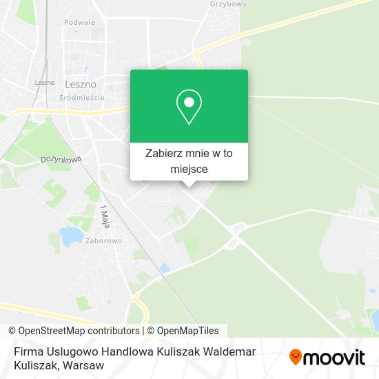 Mapa Firma Uslugowo Handlowa Kuliszak Waldemar Kuliszak