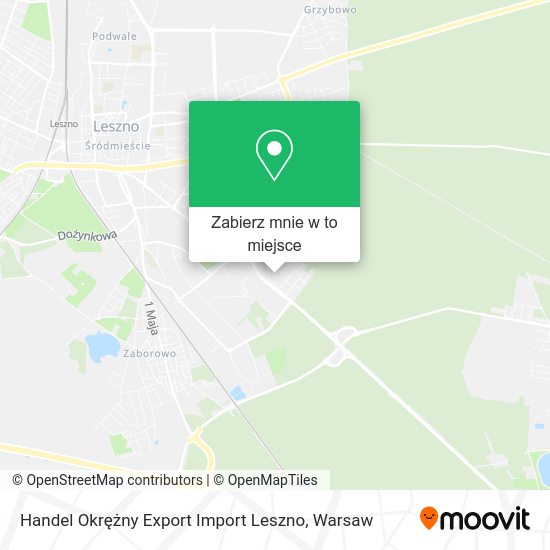 Mapa Handel Okrężny Export Import Leszno