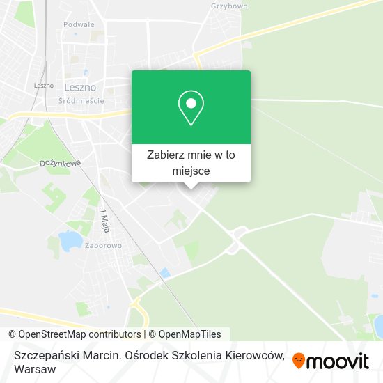 Mapa Szczepański Marcin. Ośrodek Szkolenia Kierowców