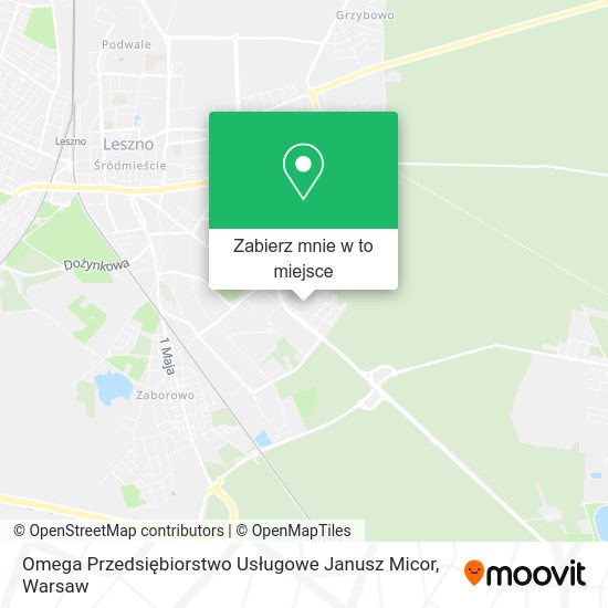 Mapa Omega Przedsiębiorstwo Usługowe Janusz Micor