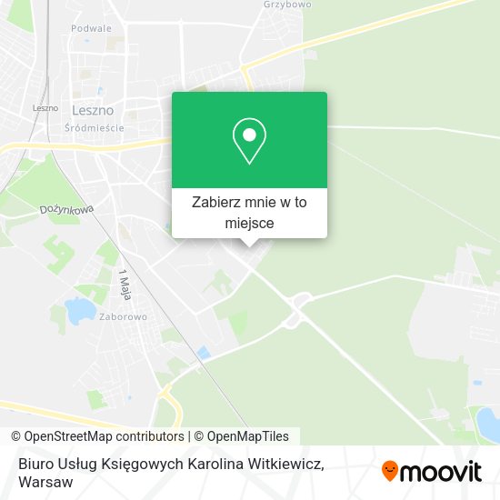 Mapa Biuro Usług Księgowych Karolina Witkiewicz