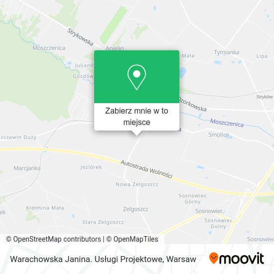 Mapa Warachowska Janina. Usługi Projektowe