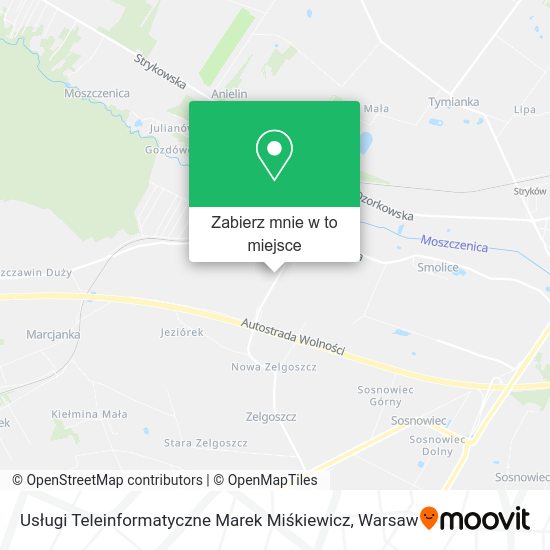 Mapa Usługi Teleinformatyczne Marek Miśkiewicz