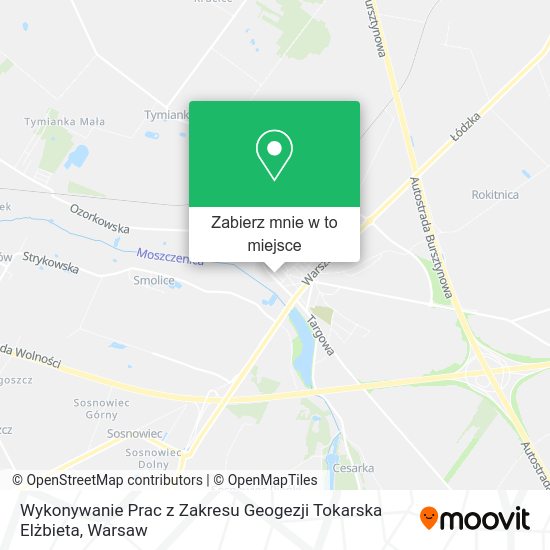 Mapa Wykonywanie Prac z Zakresu Geogezji Tokarska Elżbieta