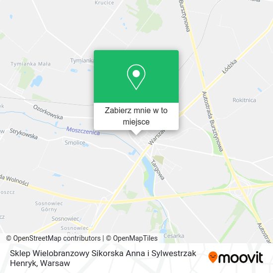 Mapa Sklep Wielobranzowy Sikorska Anna i Sylwestrzak Henryk