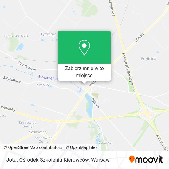 Mapa Jota. Ośrodek Szkolenia Kierowców