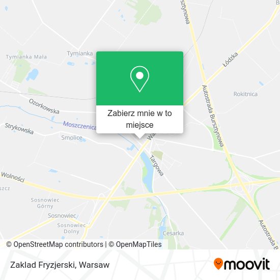 Mapa Zaklad Fryzjerski