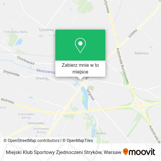 Mapa Miejski Klub Sportowy Zjednoczeni Stryków