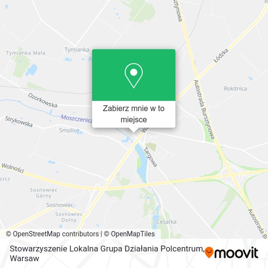 Mapa Stowarzyszenie Lokalna Grupa Działania Polcentrum