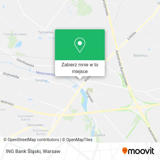 Mapa ING Bank Śląski