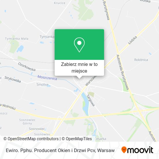 Mapa Ewiro. Pphu. Producent Okien i Drzwi Pcv