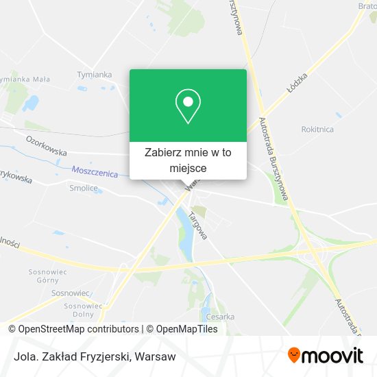 Mapa Jola. Zakład Fryzjerski