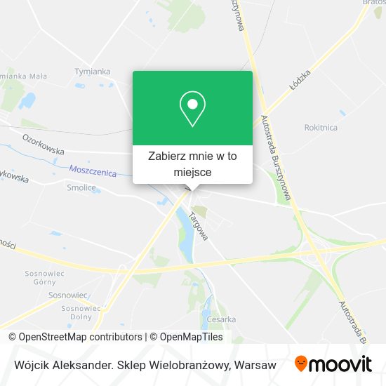 Mapa Wójcik Aleksander. Sklep Wielobranżowy