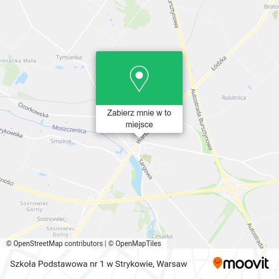 Mapa Szkoła Podstawowa nr 1 w Strykowie