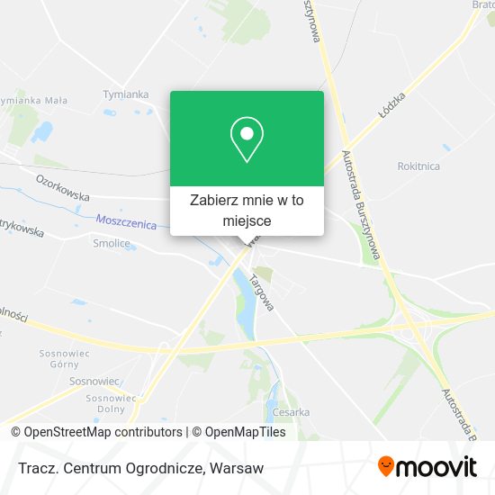 Mapa Tracz. Centrum Ogrodnicze