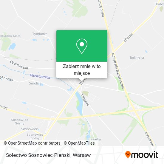 Mapa Sołectwo Sosnowiec-Pieński