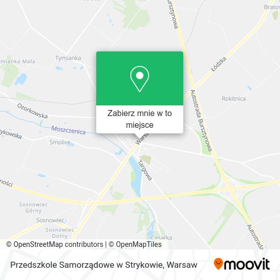 Mapa Przedszkole Samorządowe w Strykowie