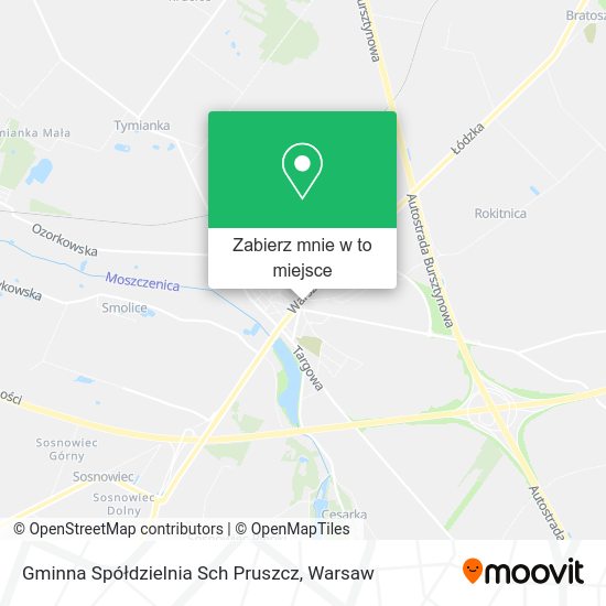 Mapa Gminna Spółdzielnia Sch Pruszcz