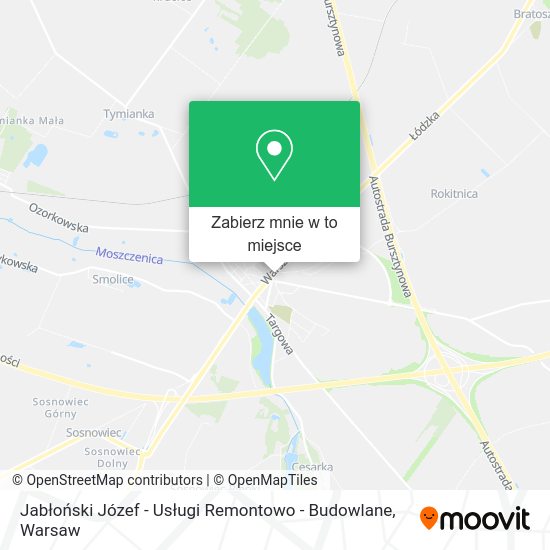 Mapa Jabłoński Józef - Usługi Remontowo - Budowlane