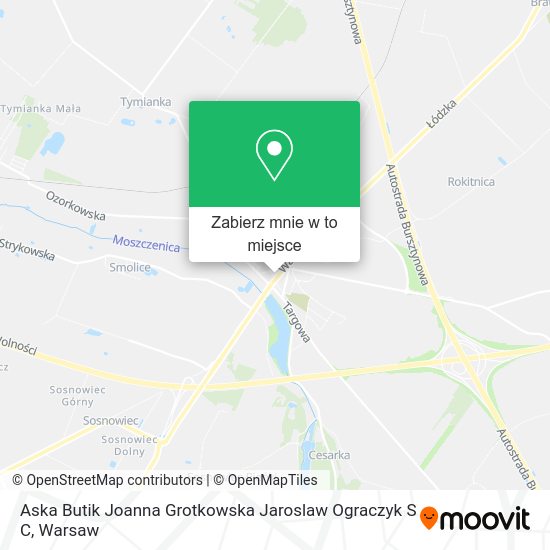 Mapa Aska Butik Joanna Grotkowska Jaroslaw Ograczyk S C