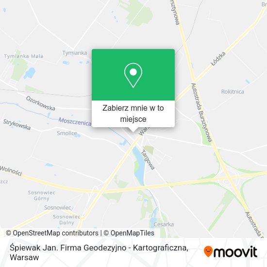 Mapa Śpiewak Jan. Firma Geodezyjno - Kartograficzna