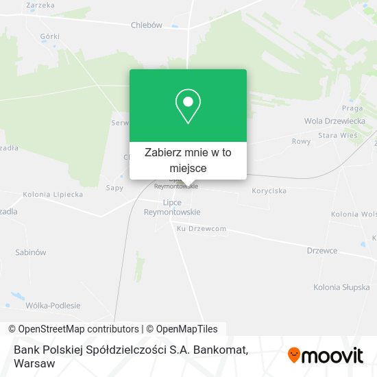 Mapa Bank Polskiej Spółdzielczości S.A. Bankomat