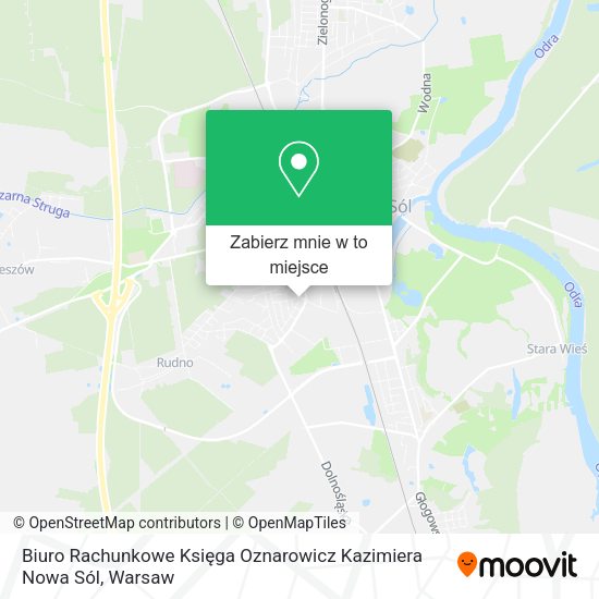 Mapa Biuro Rachunkowe Księga Oznarowicz Kazimiera Nowa Sól