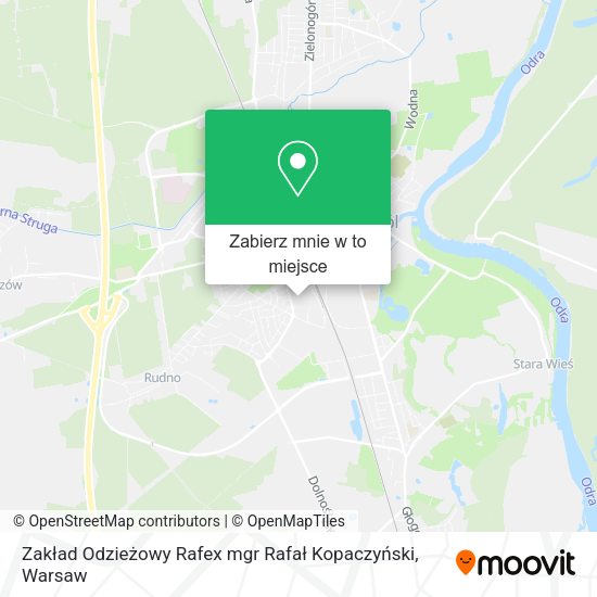 Mapa Zakład Odzieżowy Rafex mgr Rafał Kopaczyński