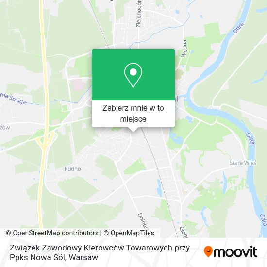 Mapa Związek Zawodowy Kierowców Towarowych przy Ppks Nowa Sól