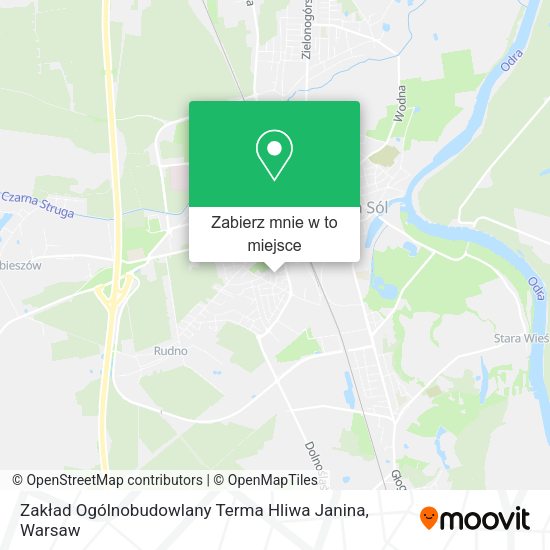 Mapa Zakład Ogólnobudowlany Terma Hliwa Janina