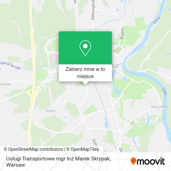 Mapa Usługi Transportowe mgr Inż Marek Skrypak