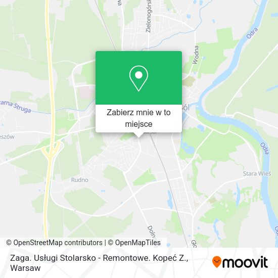 Mapa Zaga. Usługi Stolarsko - Remontowe. Kopeć Z.